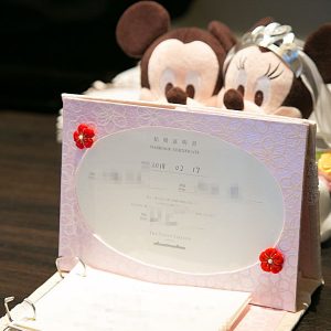 ゲストブック兼、結婚証明書スタンド