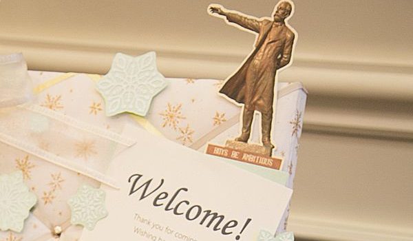 結婚式をカルトナージュで飾ろう ウェディング カルトナージュその3 雪降るウェルカムボード カルトナージュ ライフ
