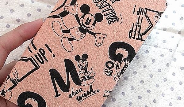 100均の布でミッキーマウスのスマホカバーを手作り カルトナージュ ライフ